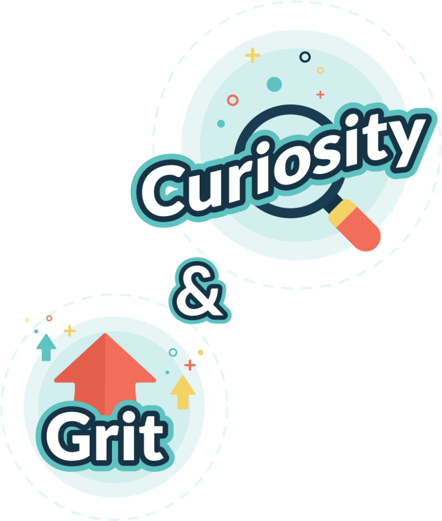 Embracing new opportunities with Curiosity while celebrating achievements with more Grit. - Lumofy
